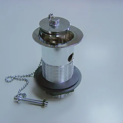 Badezimmer-Waschtisch-Ablaufgarnitur mit massivem Messingstopfen